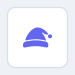 Santa hat icon representing Santa's workshop theme