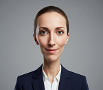 Poor AI headshot example 1