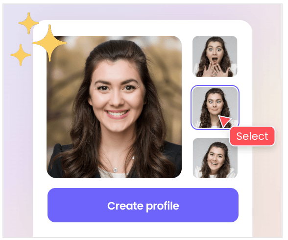 Choose from multiple styles to create AI profile pictures